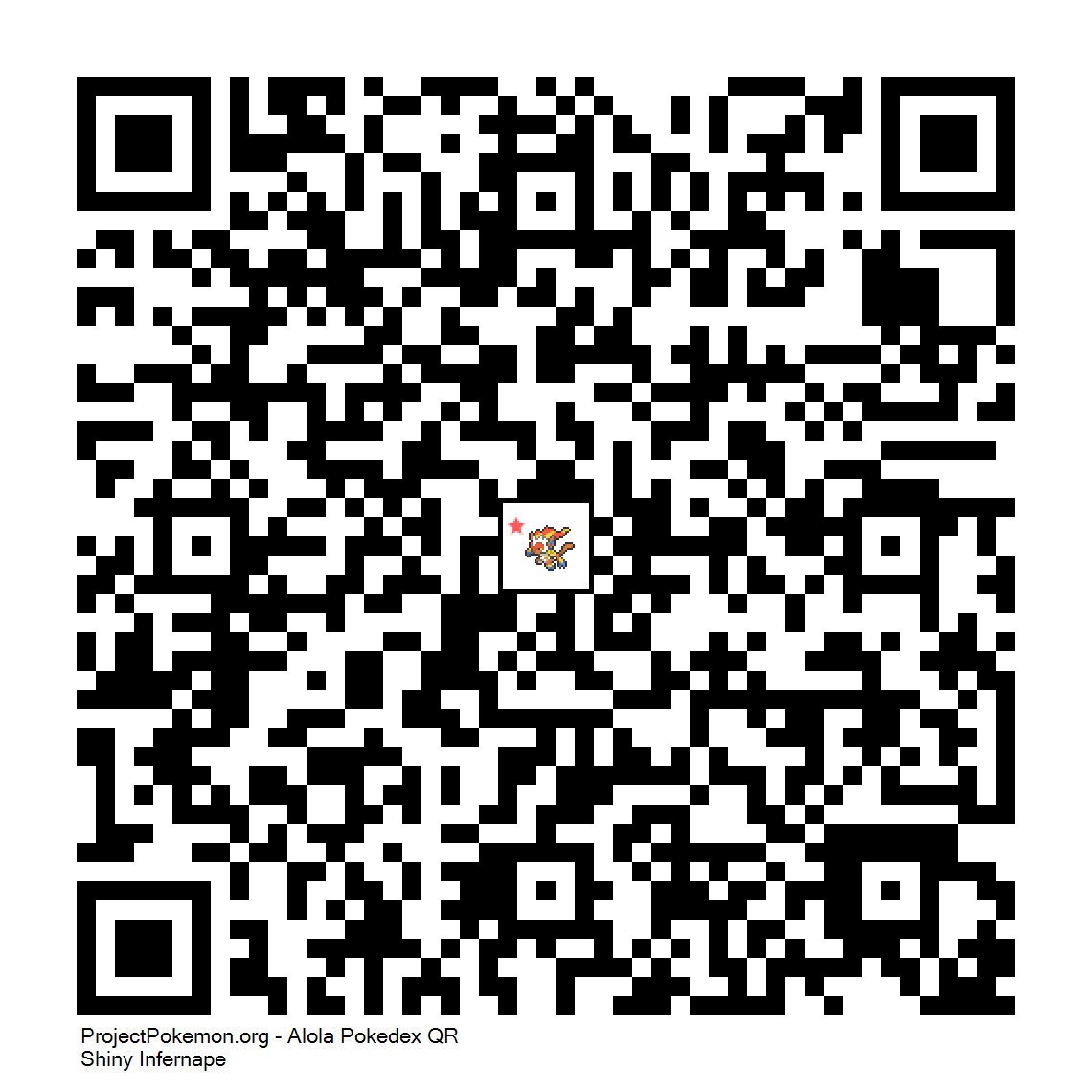 Cdigo QR de Infernape variocolor